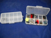 10 Compartment Clear Poly fly box 1234