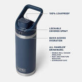 YETI 18oz Bottle with Flip Chug Cap