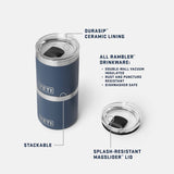 YETI 10oz Ceramic Lined Lowball 2.0