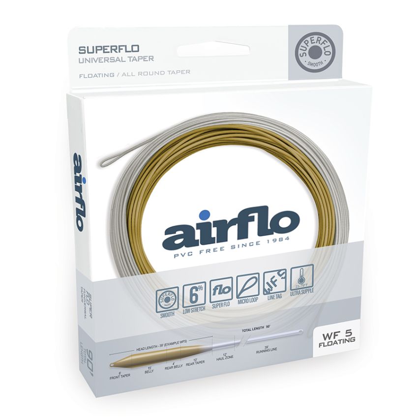 Airflo Superflo Fly Line WF4F / Universal Taper - Lichen/Driftwood
