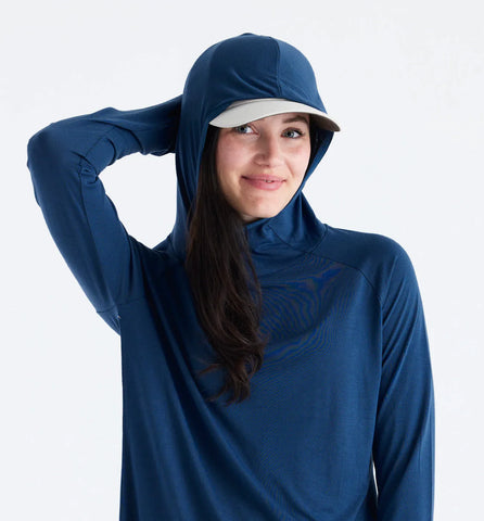 Bamboo Lightweight Hoody Light Blue Large